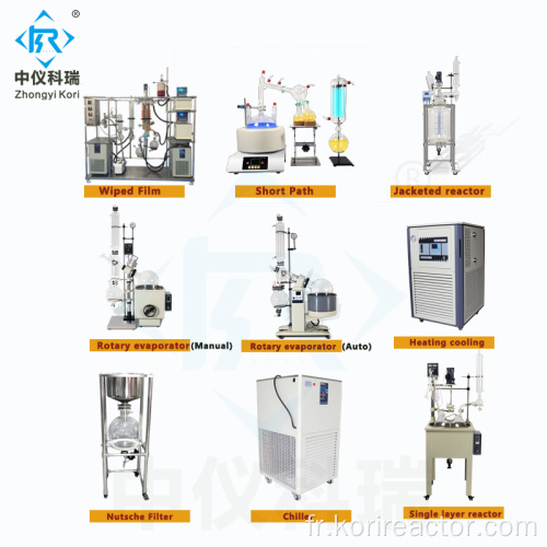 réacteur de laboratoire avec réacteur à double enveloppe pour le chauffage et le refroidissement